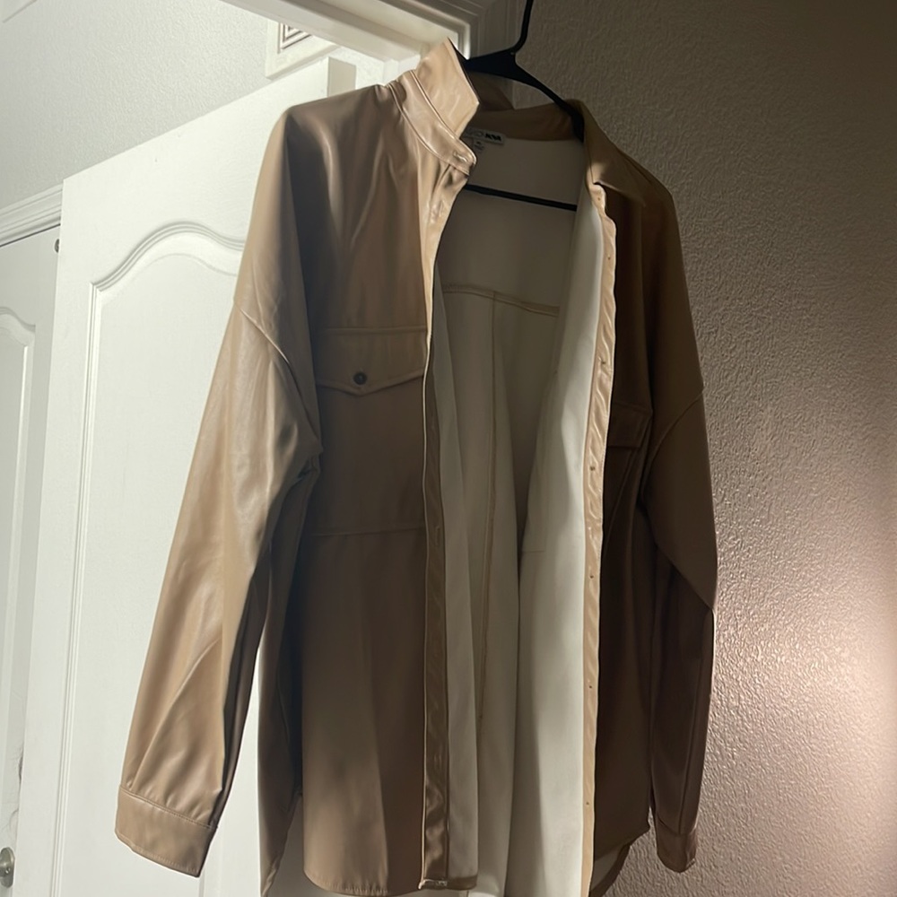 Leather button down - Picture 3 of 4